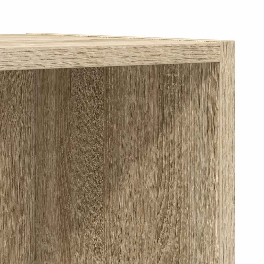 væghængt tv-skab 37x37x107 cm konstrueret træ sonoma-eg