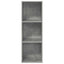 væghængt tv-skab 37x37x107 cm konstrueret træ betongrå