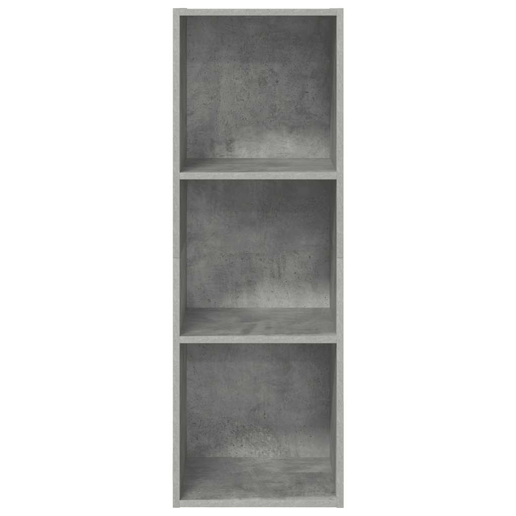væghængt tv-skab 37x37x107 cm konstrueret træ betongrå