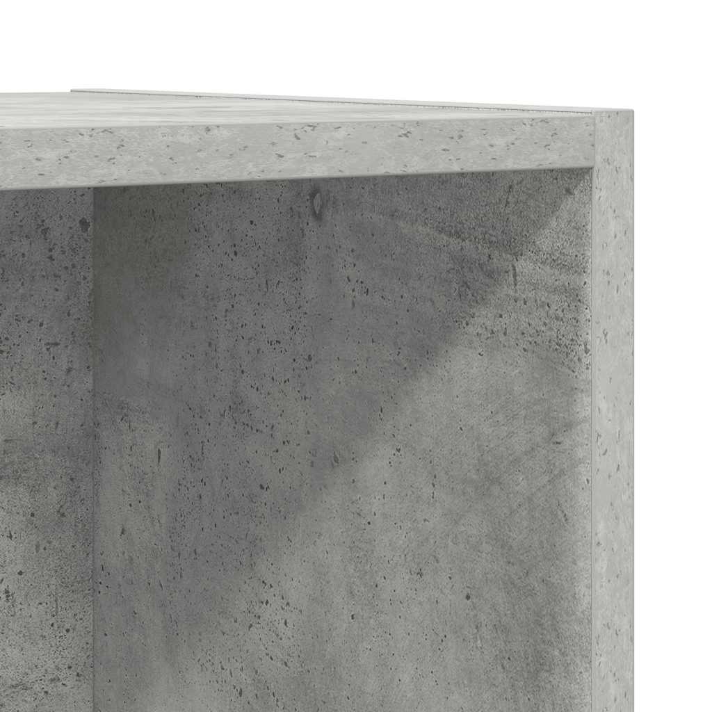 væghængt tv-skab 37x37x107 cm konstrueret træ betongrå