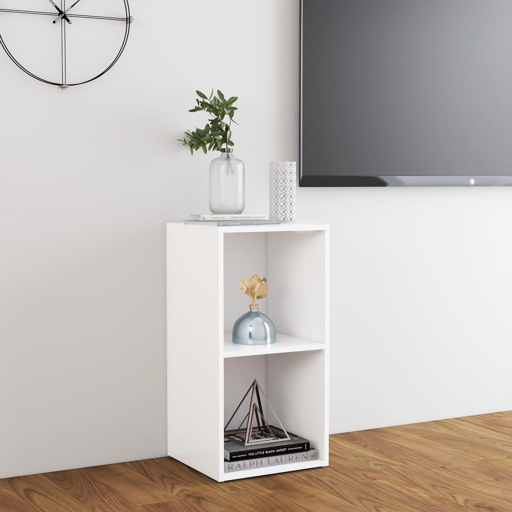 tv-bord 72x35x36,5 cm konstrueret træ hvid