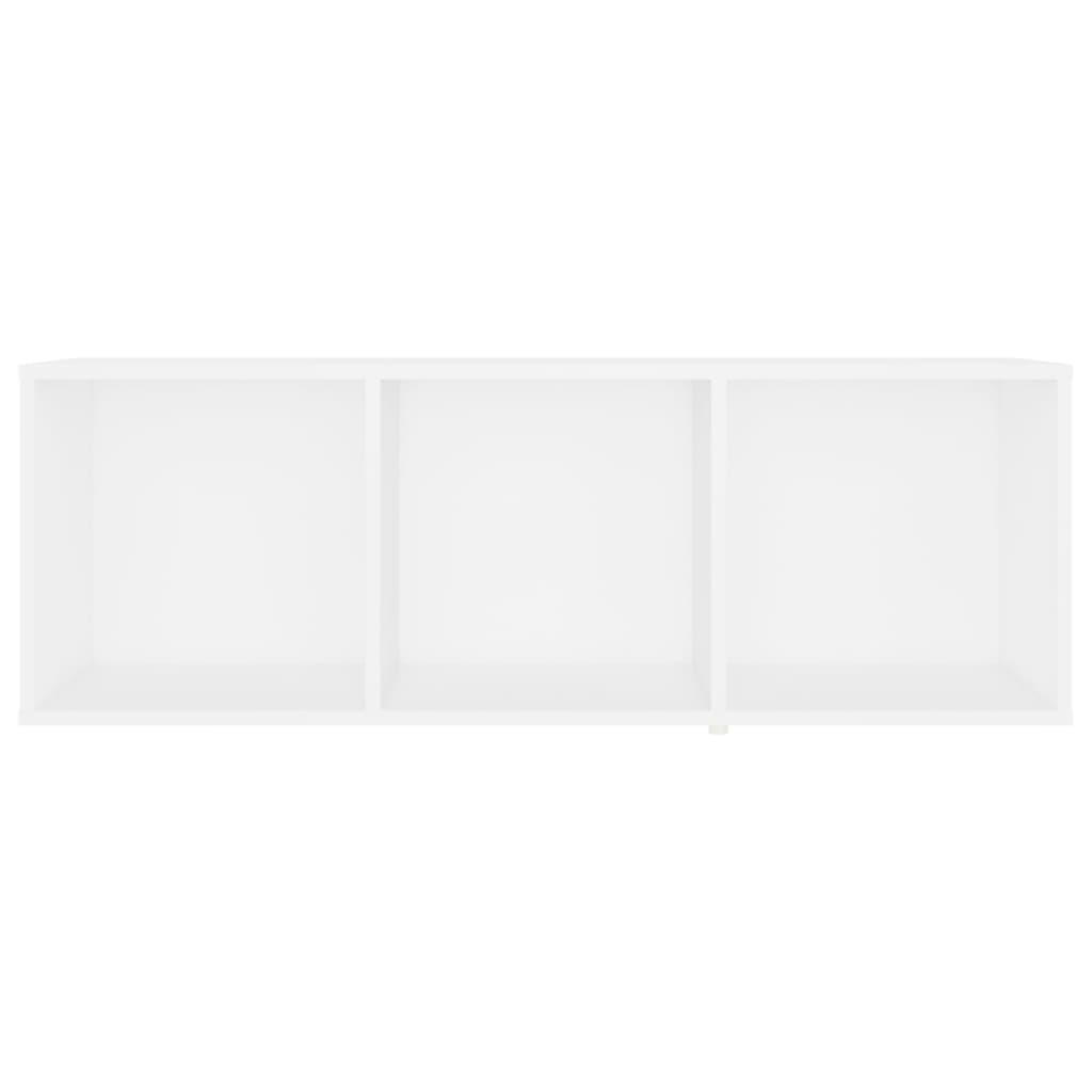 tv-skab 107x35x37 cm konstrueret træ hvid