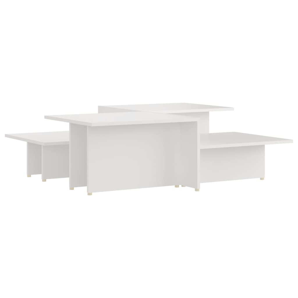 sofabord 2 stk. 111,5x50x33 cm konstrueret træ hvid