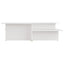 sofabord 2 stk. 111,5x50x33 cm konstrueret træ hvid