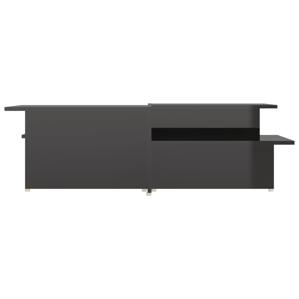 sofabord 2 stk. 111,5x50x33 cm konstrueret træ sort højglans