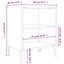 sengebord med metalben 40x30x50 cm sonoma-eg