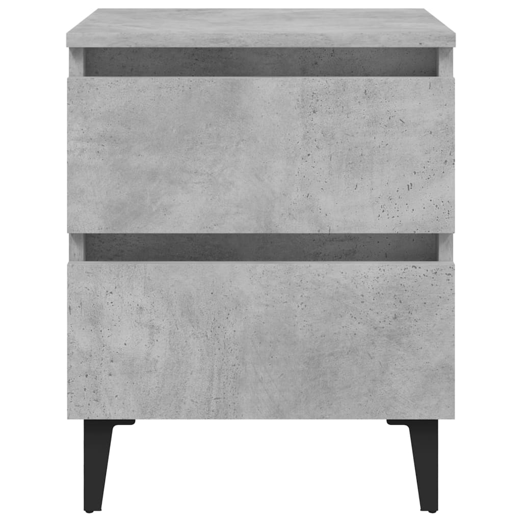 sengeskab 40x35x50 cm konstrueret træ betongrå
