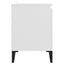 tv-skab med metalben 103,5x35x50 cm hvid