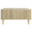 sofabord 60x60x30 cm konstrueret træ sonoma-eg