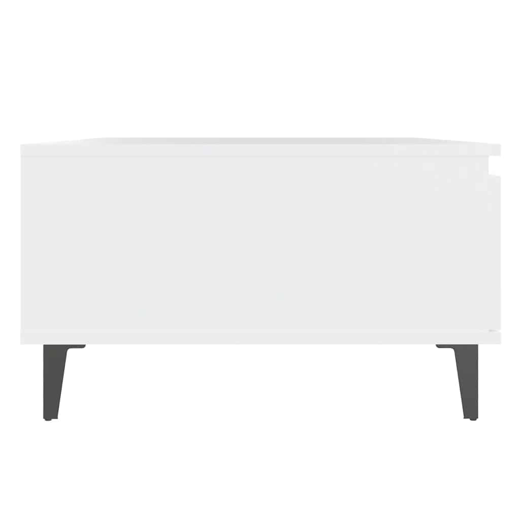 sofabord 90x60x35 cm konstrueret træ hvid