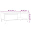sofabord 90x60x35 cm konstrueret træ sonoma-eg