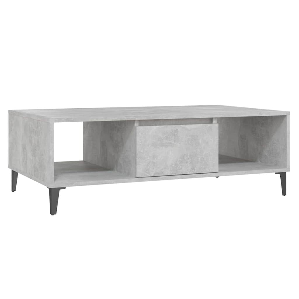 sofabord 103,5x60x35 cm konstrueret træ betongrå