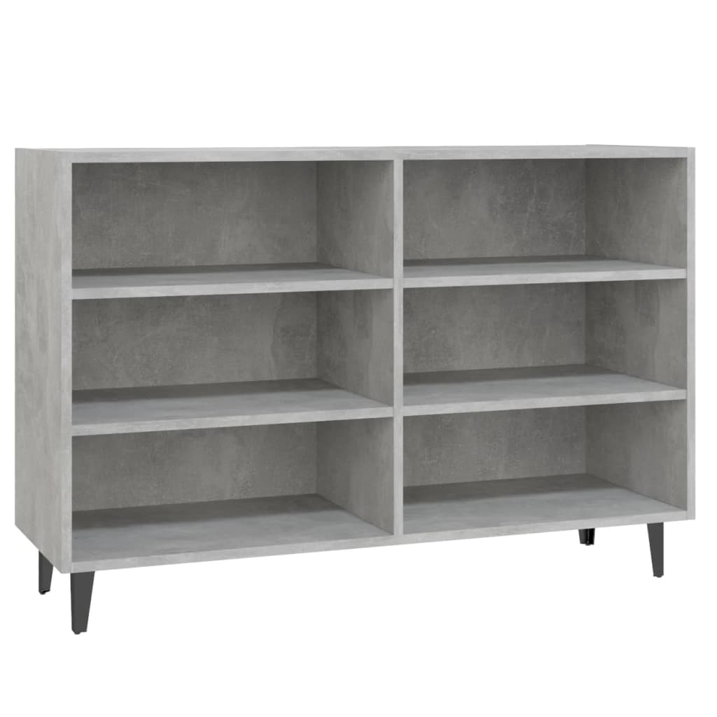 skænk 103,5x35x70 cm konstrueret træ betongrå