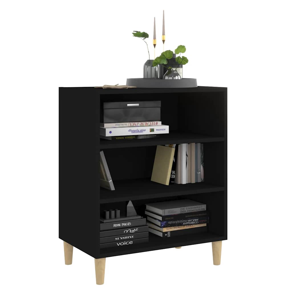 skænk 57x35x70 cm konstrueret træ sort