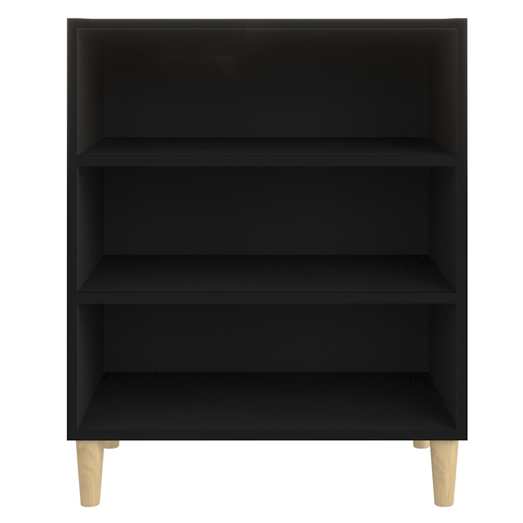 skænk 57x35x70 cm konstrueret træ sort