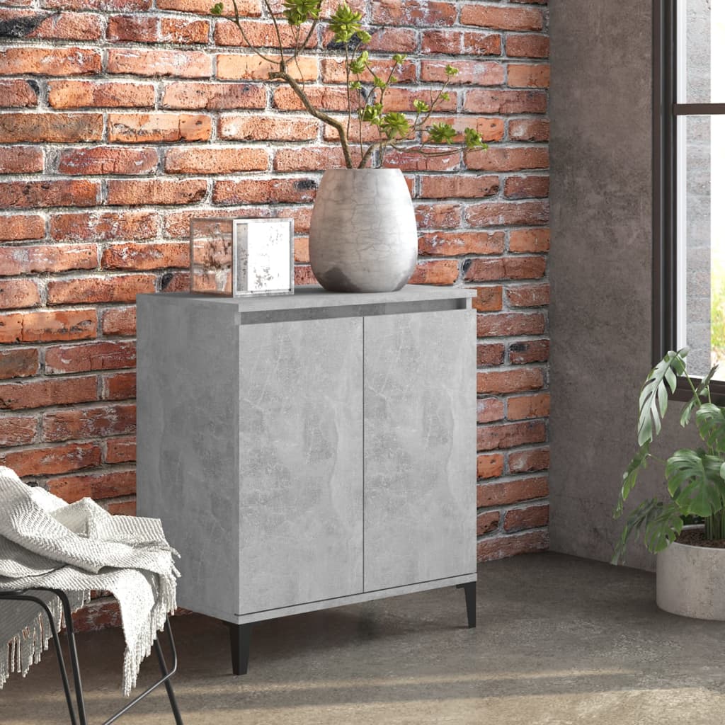 skænk 60x35x70 cm konstrueret træ betongrå