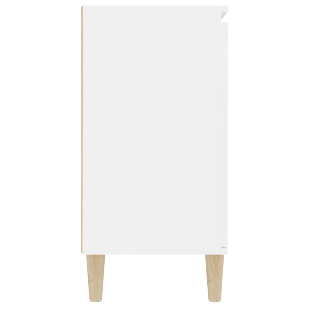 skænk 101x35x70 cm konstrueret træ hvid