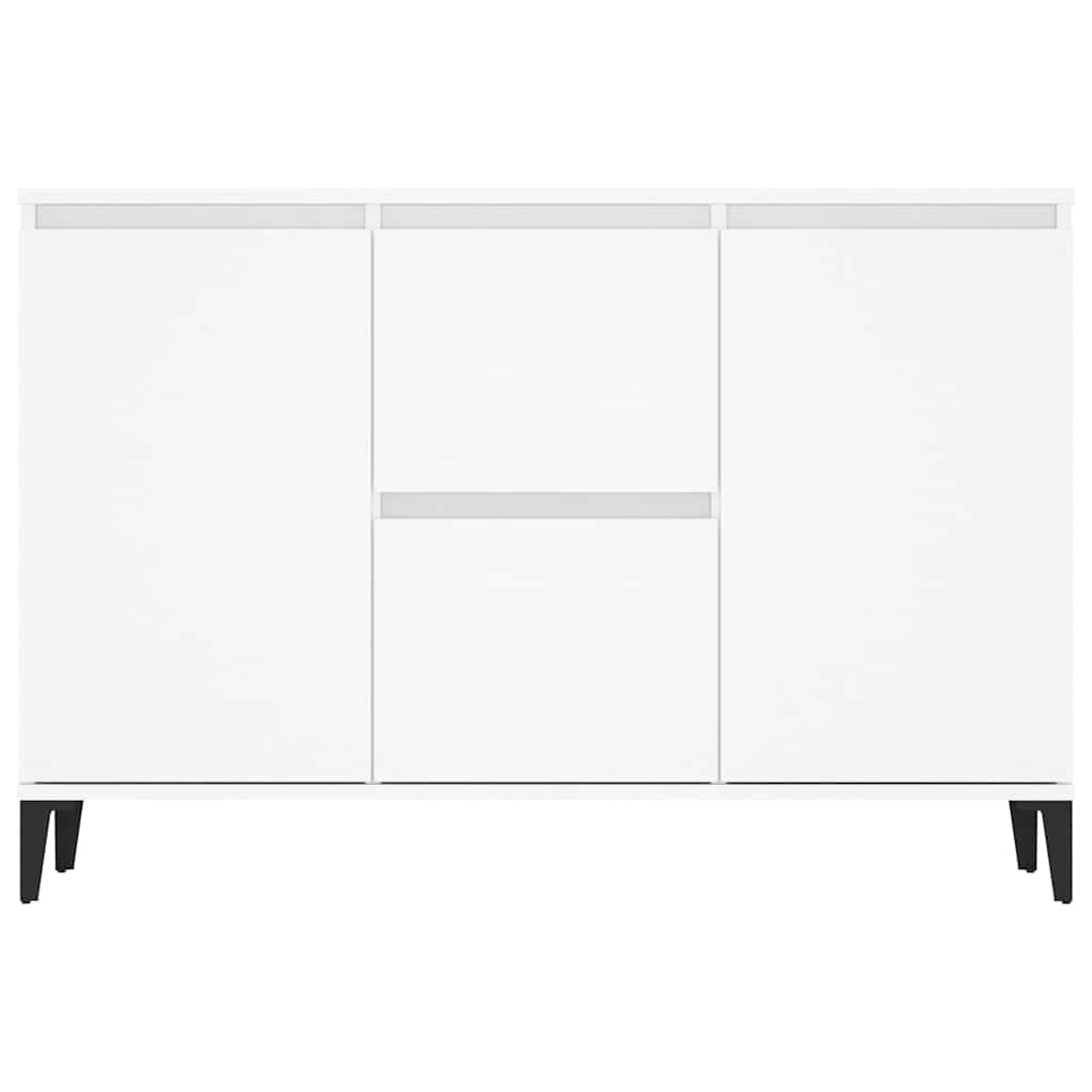 skænk 102x35x70 cm konstrueret træ hvid