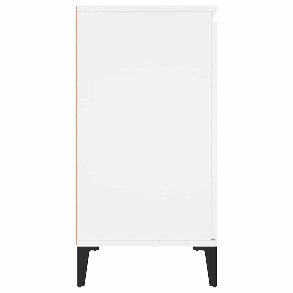 skænk 102x35x70 cm konstrueret træ hvid
