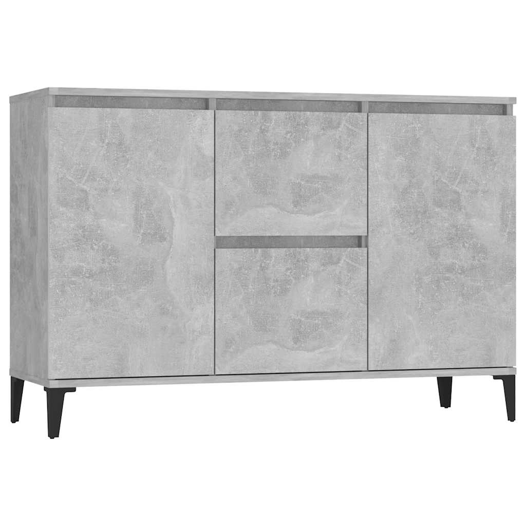 skænk 102x35x70 cm konstrueret træ betongrå