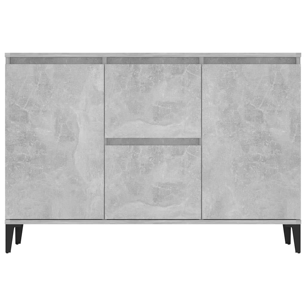 skænk 102x35x70 cm konstrueret træ betongrå