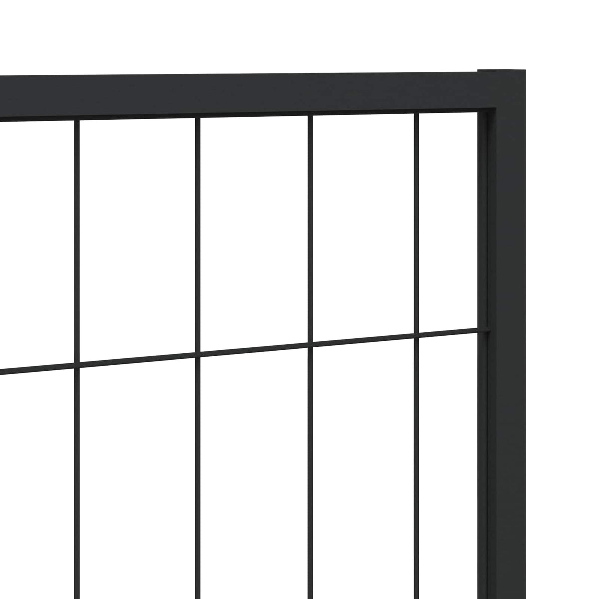 Dyrekasse uden dør Sort 300 x 100 x 70 cm Stål