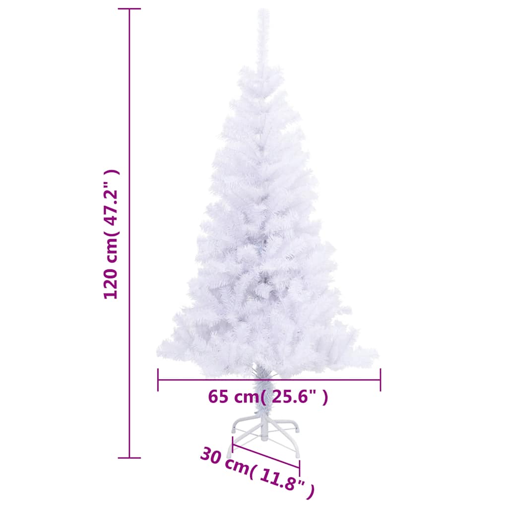 kunstigt juletræ med juletræsfod 120 cm 230 grene
