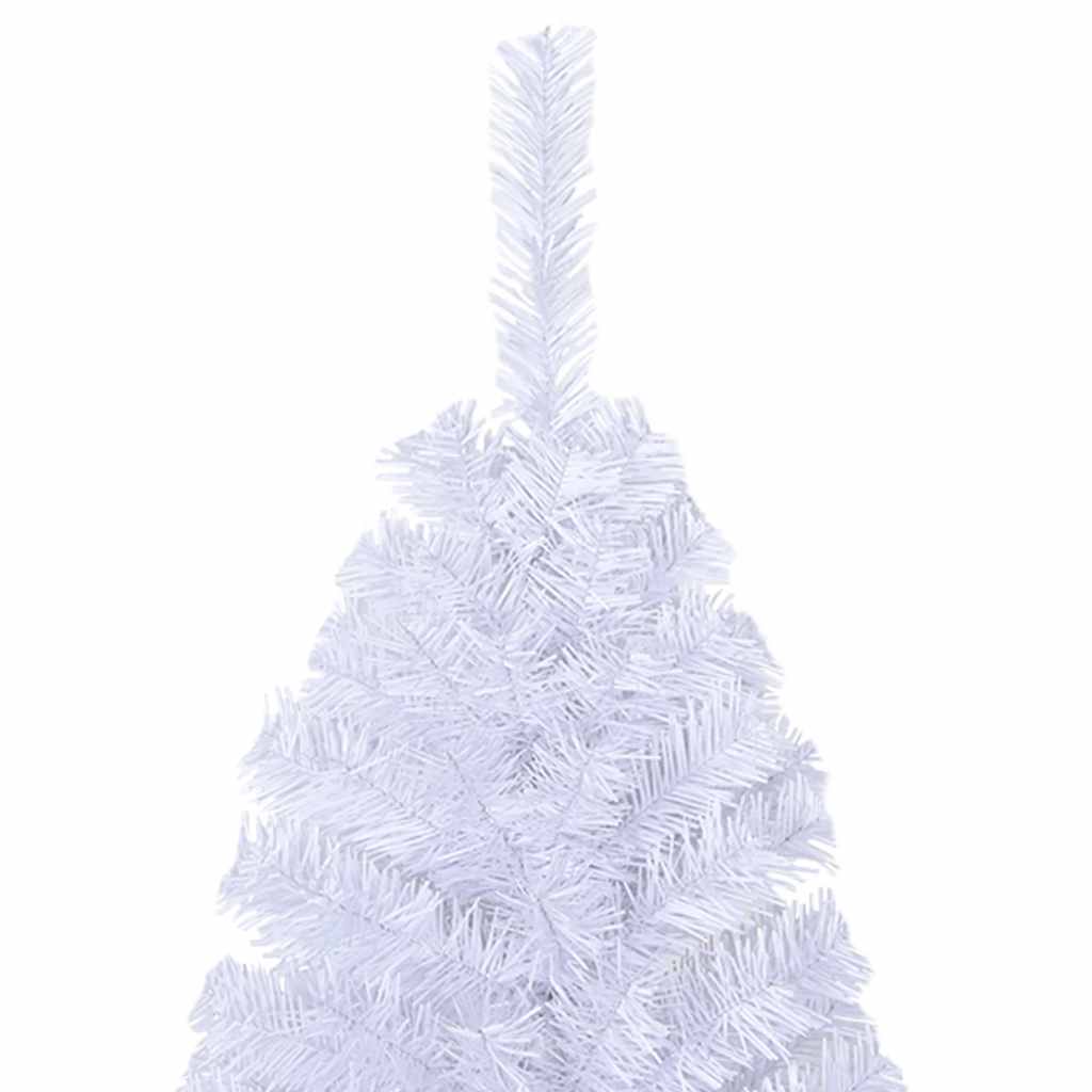 kunstigt juletræ med tykke grene 120 cm PVC hvid