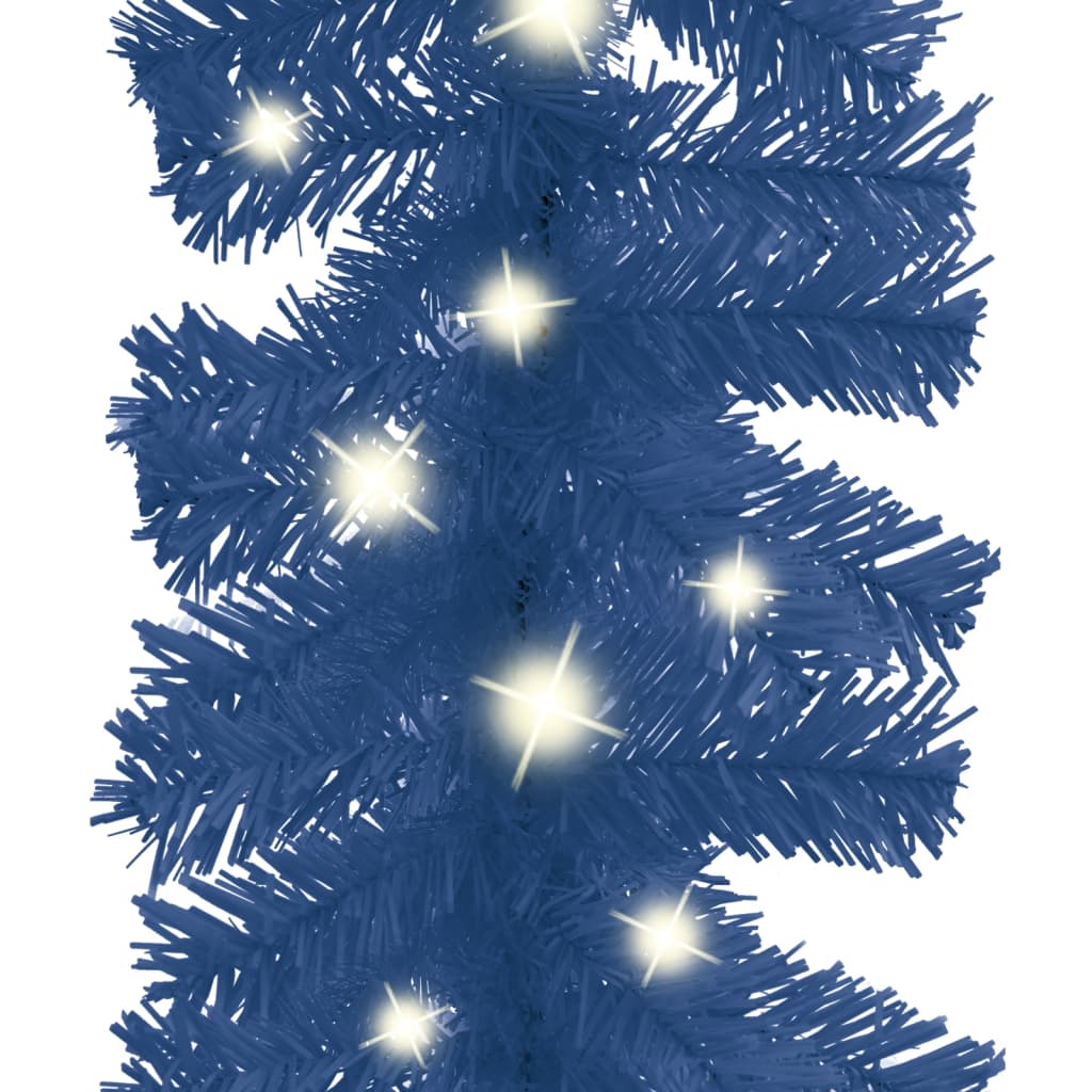juleguirlande med LED-lys 10 m blå