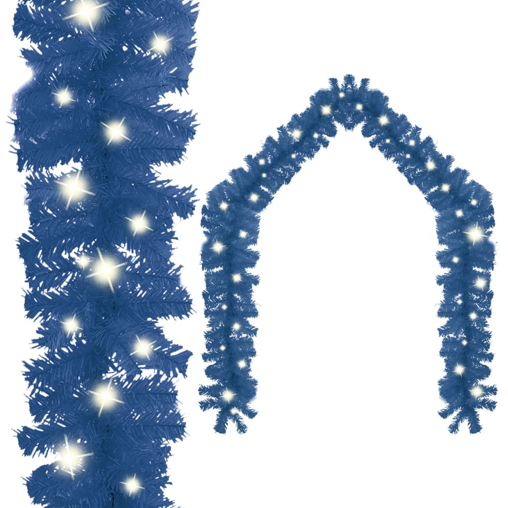 juleguirlande med LED-lys 20 m blå