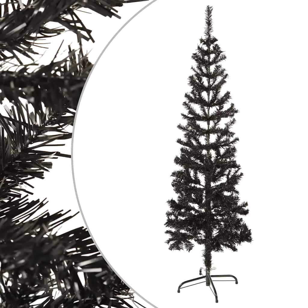 smalt juletræ 150 cm sort