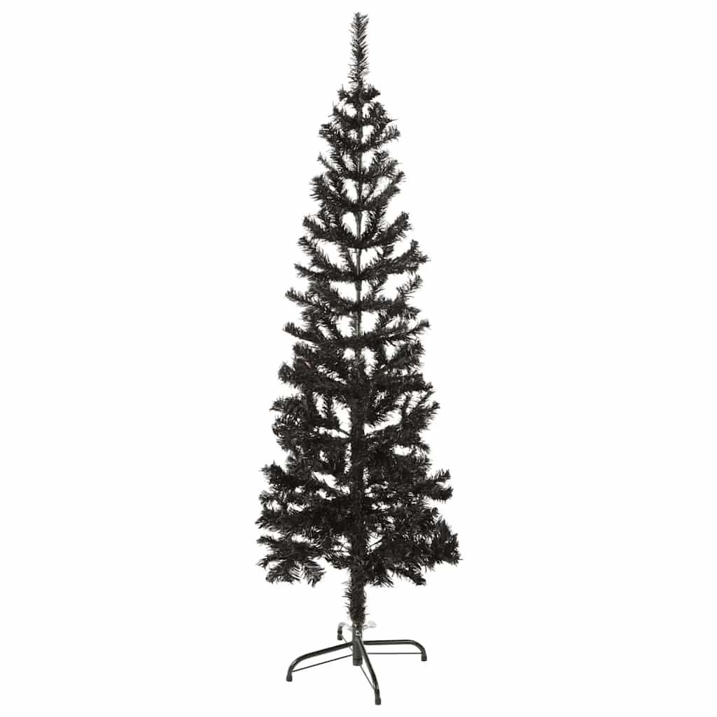 smalt juletræ 150 cm sort