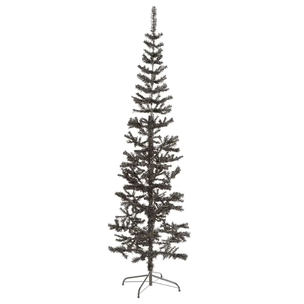 smalt juletræ 210 cm sort