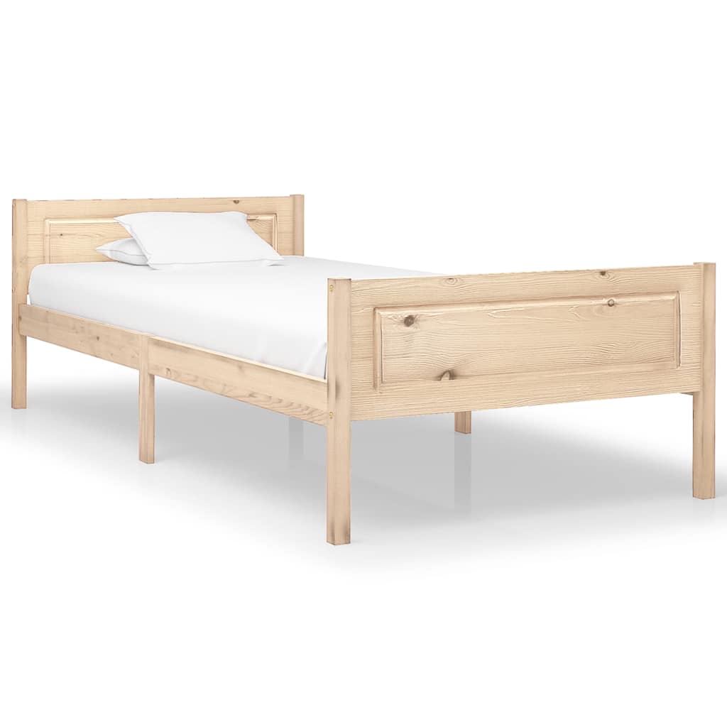 sengestel 100x200 cm massivt fyrretræ