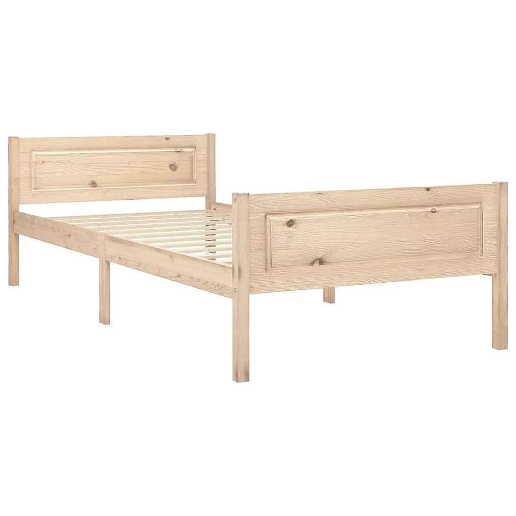 sengestel 100x200 cm massivt fyrretræ