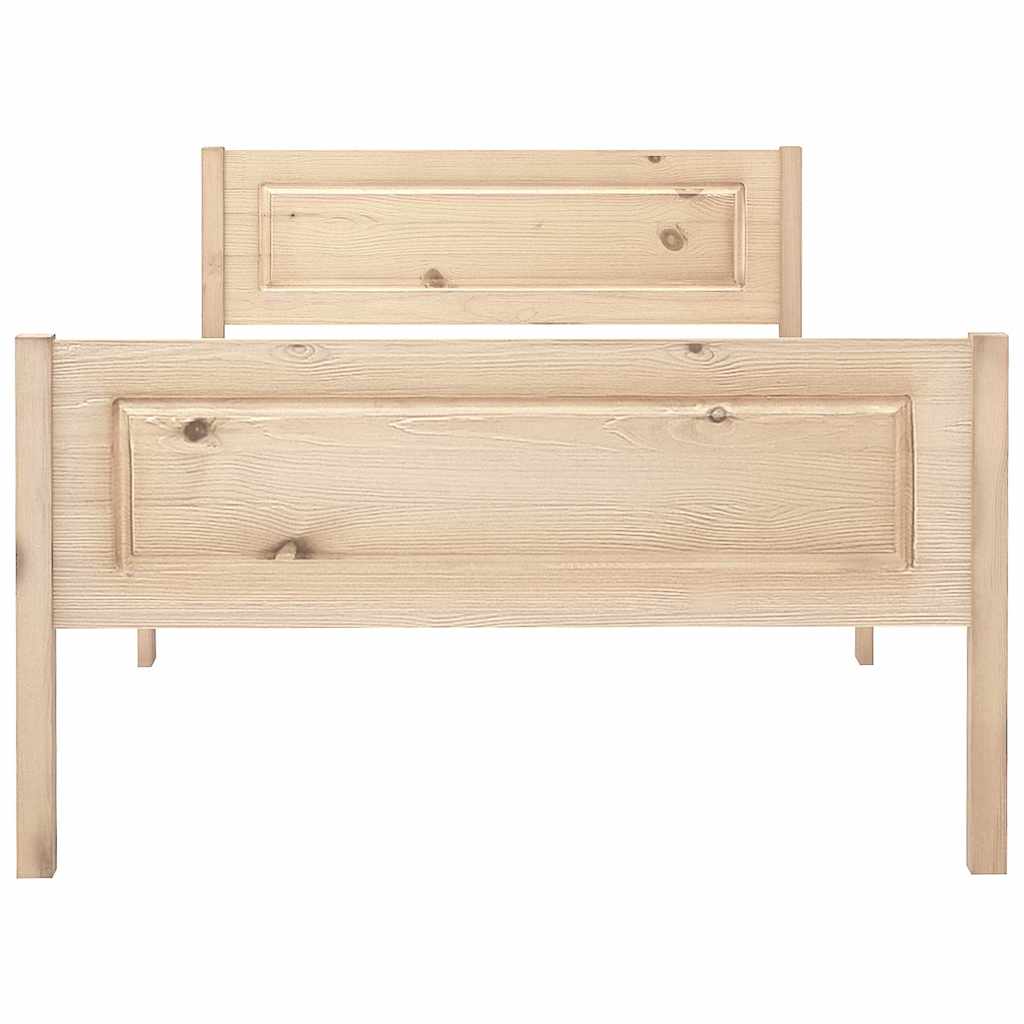 sengestel 100x200 cm massivt fyrretræ