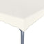 pavillon med LED-lyskæder 300x300 aluminium cremefarvet