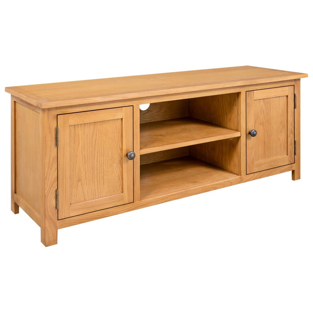 tv-skab 110x35x44 cm massivt egetræ