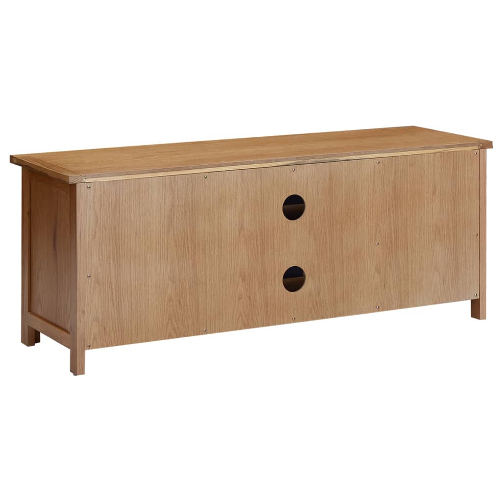 tv-skab 110x35x44 cm massivt egetræ