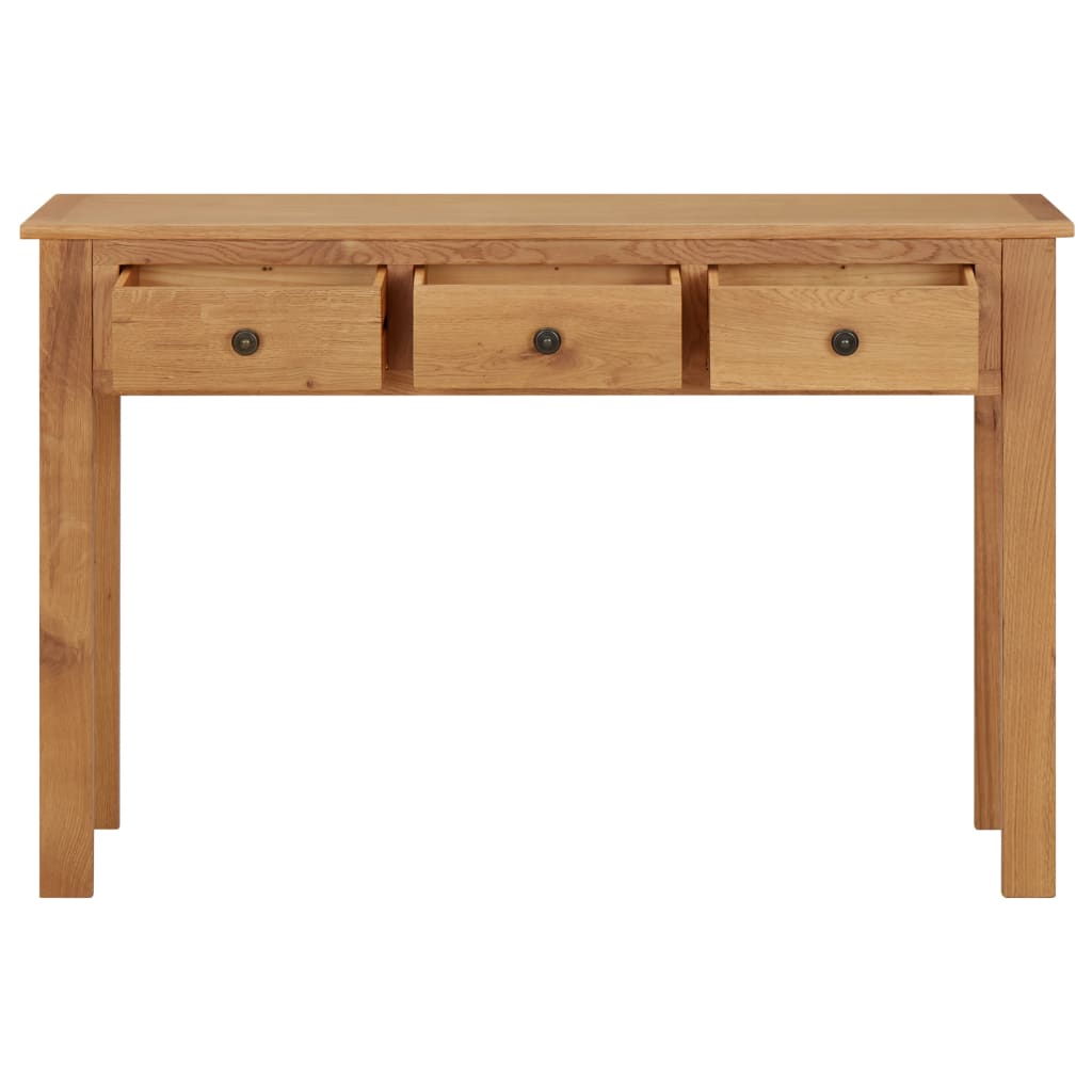 kosmetikbord 110x40x75 cm massivt egetræ