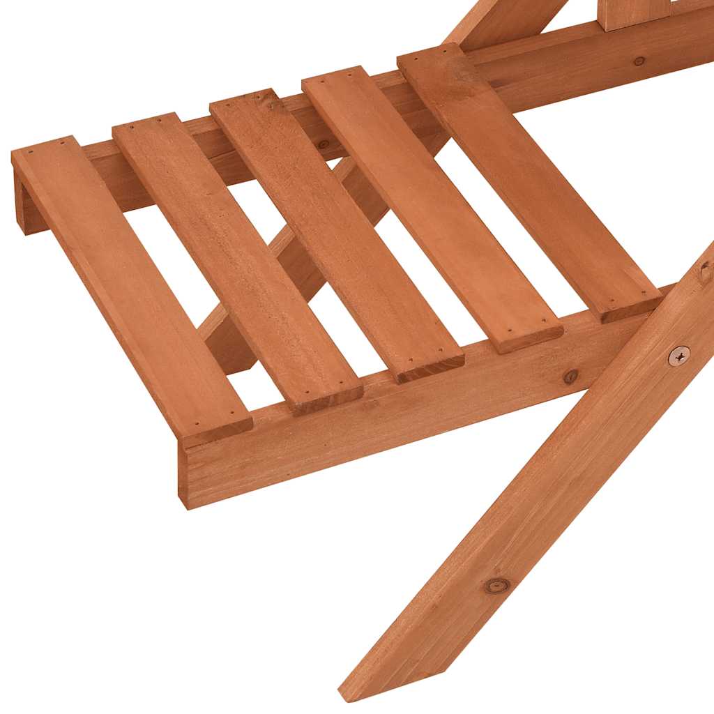 plantestativ 83x25x132 cm massivt fyrretræ