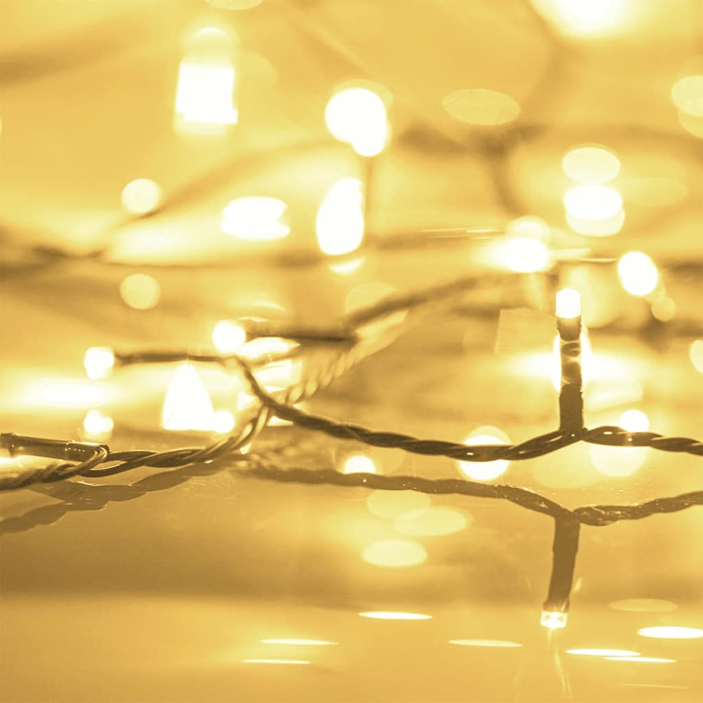 LED-lyskæde med 300 LED'er 30 m PVC varmt hvidt lys