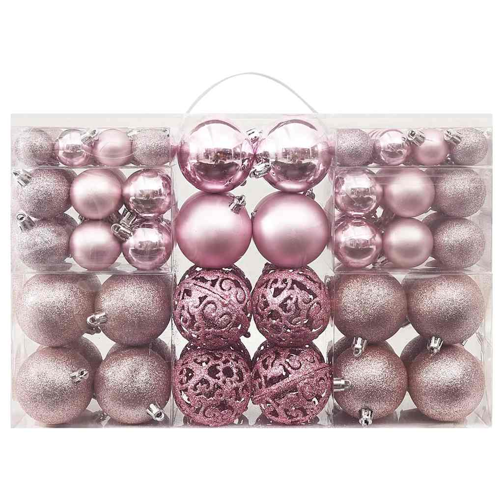 julekuglesæt 100 stk. pink