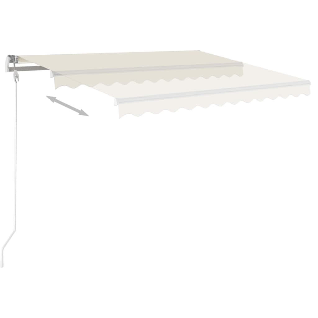 markise 350x250 cm manuel betjening cremefarvet