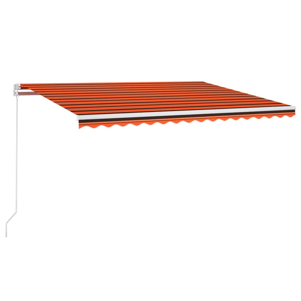Udtrækkelig markise Orange og Brun 400 × 300 cm