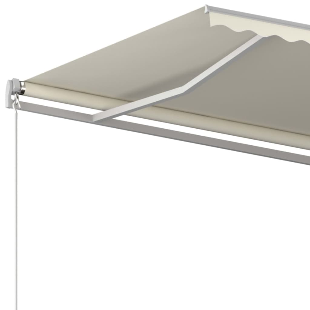 markise 500x300 cm manuel betjening cremefarvet