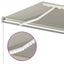markise m. LED-lys 600x300 cm manuel betjening cremefarvet