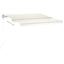markise m. LED + vindsensor 400x350 cm automatisk creme