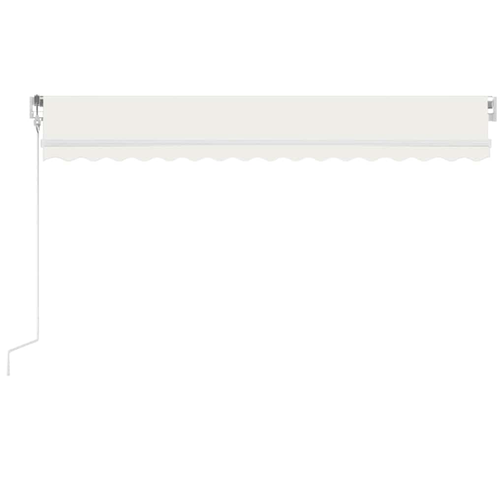 markise m. LED + vindsensor 400x350 cm automatisk creme