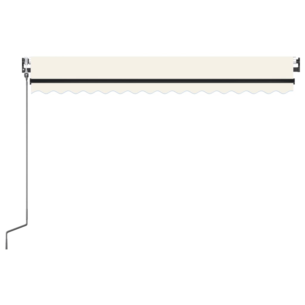markise m. LED + vindsensor 400x350 cm automatisk creme